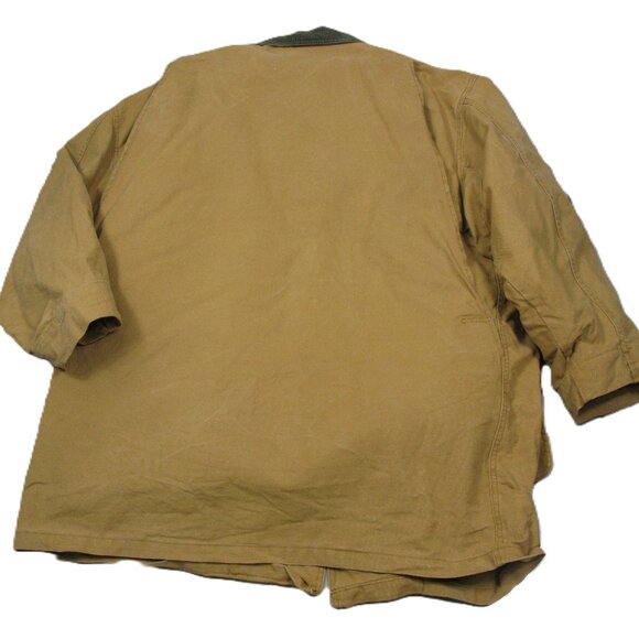 L.L. Bean Men's Vintage Tan Canvas Removable Lining Barn Jacket Size XXL Tall - Picture 5 of 6